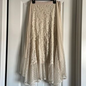 Flying Tomato Sheer Lace Skirt